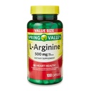 Generisches Spring Valley L'Arginine Amino Herz-Gesundheitsergänzung Kapseln, 500mg, Wertgröße, 100 Count + 1 Mini Pill Container (Style & Color Varies)