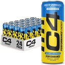 C4 boisson énergétique 12 oz (paquet de 24) - Bombes congelées - sans sucre boisson de performance de préentraînement sans colorant ni colorant artificiel