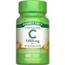 La vérité de la nature Vitamine C avec les hanches de rose 1000mg.60 Caplets enduits.