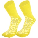 HCS Non-Slip Hospital Socken mit Griffen für Damen und Herren (6 Paare) - 360 All-Around Tread Non-Slip Sock, Ältere/Senioren - Hospital Grip Socken, Frauen, Männer - Fall Risk Patienten Pantoffeln (gelb, Regular)