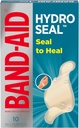 Bandes étanches adhésives à joint hydraulique de marque BAND-AID, lot de gel hydrocolloïde pour les premiers soins, cicatrisation plus rapide pour les blisters, découpes et scrapes mineurs, 10 comtes
