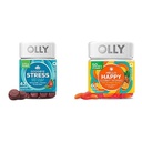 OLLY Au revoir Stress et Bonjour Happy Gummy Starter Pack Bundle, Gardez calme, Mood Support, 42 et 60 Comte