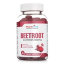 Gummies de betterave 300mg - pour un soutien de la circulation saine * -Fruits naturels mélangés saveur non-OGM légumes-betterave Chews- 90 Compte