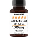 MONOHERB Extrait de feuille d'artichaut 1000 mg - 90 capsules végétariennes