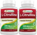 Best Naturals L-Citrulline 2000mg/Serving - Non-GMO - Glutenfrei - 120 Tabletten (120 Count (Pack von 2))