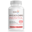 Myo-Inositol & D-Chiro Inositol Supplément pour femmes - Idéal rapport 40:1 -Support Hormone Balance & Fertilité & Santé Ovarienne - Capsules en Poudre Vegan - 120 Capsules 30 jours d'approvisionnement
