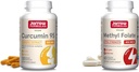 Jarrow Formules Curcumin 95 500mg et Methyl Folate 400mcg Antioxydant et soutien de la santé cardiovasculaire Supplément alimentaire, 120 et 60 Capsules de Veggie