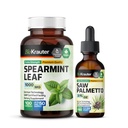 BIO KRAUTER Spearmint 100 Kapseln & Säge Palmetto Tinktur 2 Fl. Oz.