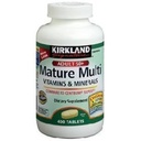 Kirkland Signature Mature Multi Vitamins & Minerals with Lycopene and Lutein 400 Tablets - Compare to Centrum Silver