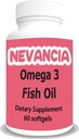 Huile de poisson Omega-3 élevée en DHA et EPA, 1200 mg Omega-3, ultra-potent, favorise la santé du coeur et du cerveau, saveur de citron naturel, 60 softgels