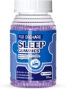 Gummies de sommeil, Gummies de sommeil naturelles pour adultes avec Magnésium et L-Theanine, force Mélatonine Gummies Aide au sommeil pour adultes, 60 Comte