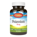 Carlson - Kalium, 99 mg, fördert Nerve Health & Muskelfunktion, 250 Tabletten