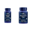Prolongation de la vie Cerveau et coeur Santé Folate et supplément de magnésium, 100 comprimés et 100 capsules