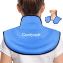 Paquet de glace pour soulager la douleur au cou et à l'épaule, Paquet de glace encolure Gel réutilisable pour la thérapie du compresseur à froid chaud