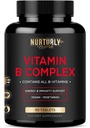 Complexe Vitamine B - Contient toutes les vitamines essentielles B - B1, B2, B3, B5, B6, B7, B9, B12 et Biotine - Vitamines complexes Super B pour l'énergie, l'immunité et le soutien de l'humeur - 90 comprimés