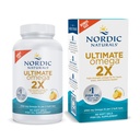 Nordic Naturals Ultimate Omega 2X, Lemon Flavor - 90 gels mous - 2150 mg Omega- Haute-Potence Omega-3 Huile de poisson avec EPA et DHA - Promotion de la santé cérébrale et cardiaque - Non-OGM - 45 portions