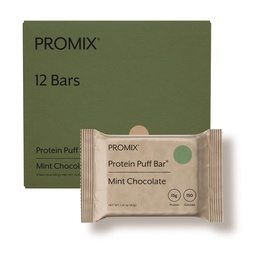 Promix Nutrition Protein Puff Bars, Mint Chocolate - 12 Pack