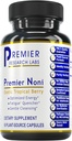 Premier Research Labs Premier Noni - Capsules noni organiques, pilules en poudre de fruits noni, supplément d'extrait de noni pour la santé de Gut, l'énergie et le soutien de la santé immunitaire - 60 capsules végétariennes
