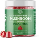 FIOR Naturellement sans sucre Champignon Gummy Supplément de mélange de champignons, 60 Comte, Multi Champignon Complexe, Lions Mane, Chaga, Cordyceps, Reishi, Turquie Tail, Maitake, Shiitake, Roi Trumpet