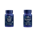 Life Extension Hair, Skin & Nails Collagen Plus Formula 120 Count & Skin Restoring Ceramides 30 Liquid Vegetarian Capsules