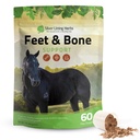 Silber Futter Kräuter Füße & Knochen Unterstützung Pferde Ergänzung Pulver Natürliche Tendons, Ligaments & umgebende Tissues & Hoof Ergänzung für Pferde - Normale Limbs Zirkulation Pferdepflege Supplies - 1 LB