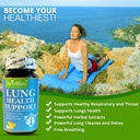 Na'trition NATRITION Lung Support Supplement – Lung Health Natural Supplement für Männer und Frauen – Bessere Lunge Supplement mit Vitamin C, Zink, Quercetin und Ginger Powder – 60 Kapseln
