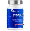 Complexe CanPrev Synergy B avec L-Theanine 60 Capsules 30 jours d'approvisionnement - Promouvoir la relaxation mentale, améliorer l'énergie, la clarté cognitive et soutenir le corps et l'esprit - végétalien, non-OGM et sans gluten
