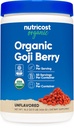 Poudre de baies Goji biologique de Nutricost (1 lb) - Certifié biologique de l'USDA, sans gluten, sans OGM, végétarien