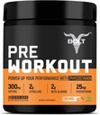 Bolt Pre Workout Ergänzung mit Koffein, Citrulline Malate, B-Alanine, Taurine | Explosive Energie, Pumpe & Fokus |300g,30 Servierungen | Tangy Orange