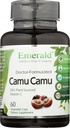 Emeraude Labs Camu Camu - Vitamine C d'origine végétale, bioflavonoïdes, acides aminés et vitamines B - Végétaux sans gluten - 60 capsules végétales (30 jours d'approvisionnement)