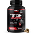 FORCE FACTOR Test X180 Unleashed Testostérone Booster pour les hommes pour construire le muscle, augmenter la force, et améliorer la performance, supplément de testostérone pour la santé des hommes, 90 capsules