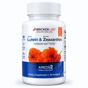 Bricker Labs Lutéine naturelle + supplément pour les yeux de Zeaxanthin – soutient la santé des yeux, du cerveau et de la peau avec des caroténoïdes maculaires, biodisponibilité supérieure, AREDS2 Chosen Lutein Source – 60 gels doux