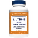 La vitamine Shoppe L-Lysine 500MG une fois par jour (300 capsules)