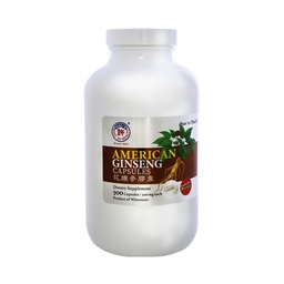 Hsu's SKU 1005 Capsules de ginseng américaines– Supplément de poudre de ginseng pour le Wisconsin-Grown Premium