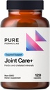 Soins articulaires PureFormulas + - Supplément de soutien articulaire Premium avec acide hyaluronique, glucosamine, MSM, moule à lisière verte, curcuma et plus - Formule non-OGM pour adultes (120 capsules)