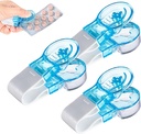 Portable Pill Taker, Mise à jour de l'outil d'extraction de pilules Portable Popper Tool, Pull Popper for Blister Packs, Portable Travel Tablet Dispenser Pills Extractor Tool Gadgets ménagers (3pcs)