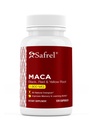 Safrel Organic Maca Root Black, Red, Yellow 1900 MG per Serving - 120 Capsules Vegan Peruvian Maca Root Gélatinized 100% Pure Non-OGM soutient la santé reproductive Energizer naturel