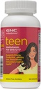GNC Milestones Teen Multivitamin for Girls 12-17, 120 Caplets, Supports Energy Production and Healthy Skin, Bone Health and Immunity