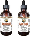 Hawaii Pharm Black Radish Alcohol-Free Liquid Extract, Black Radish (Raphanus Sativus Niger) Getrocknete Wurzel Glycerit natürliche Kräuterergänzung 2x2 oz
