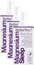 BetterYou Magnesium Muscle Spray corps - Relaxing topic Magnésium et huile essentielle Spray - Lavande et camomille - favorise un meilleur sommeil - 3,38 oz (paquet de 3)