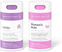 Health By Habit Feeling Yourself Kit - Libido Blend (60 Capsules) & Supplément Multi Femmes (60 Capsules), Non OGM, Sans sucre