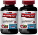 Antioxidans Multivitamin - ANTIOXIDANT MEGA COMPLEX 1440 MG - Resveratrol Komplex, Acai Berry Pillen, Trans-Resveratrol, Goji Berry Pillen, Granatapfel Extrakt Kapseln, Mangosteen - 2B 120 Kapseln