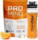 Repenser les protéines, 2X mieux que les protéines de lactosérum, Mega-Dose Leucine (EAA + BCAA), récupération musculaire ultra-rapide, certifiée NSF, construire des muscles même en dormant* - Orange, 30 portions