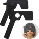 2 Pack Ophthalmischer Augenschließer für Augenärzte, Optometristen und Orthoptisten Augenauslöser (Schwarz)