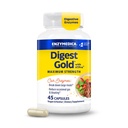 Enzymedica Digest Gold + ATPro, Enzymes digestives de force maximale, aide à digérer de grands repas pour le dégel instantané, 45 Compte