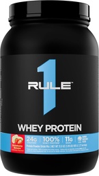 Regel 1 Whey Protein – 24g Fast-Acting Protein aus All-Whey-Quellen mit natürlich vorkommenden EAAs & BCAAs für Workout Recovery oder jederzeit Verwendung (2 Pfund*, Erdbeer Banana)