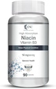 Générique Niacine Vitamine B3 Capsules - avec Flush, Non-OGM, Sans gluten -90 Capsules