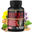BMVINVOL Capsules d'herbes de chèvre Horny avec Maca, Ginseng, Tribulus Terrestris, Ashwagandha, Pepper Noir - 90 Compte pour 3 mois d'approvisionnement