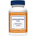 La vitamine Shoppe Astaxanthin (Solasta) Ingrédient de marque 12mg (30 softgels)