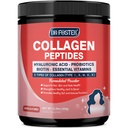 Poudre de Peptides Multi Collagène avec Probiotiques - Type I II III V X - Peptides de Collagène hydrolysés avec Multivitamines, Acide Hyaluronique et Biotine - Soutien des articulations des ongles de cheveux et Gut, 35 portions